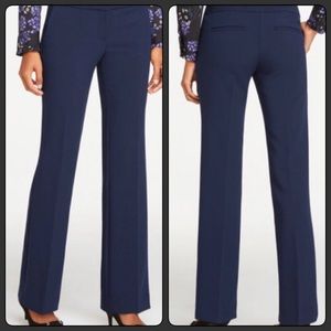Navy Blue Ann Taylor Petite Signature Trousers